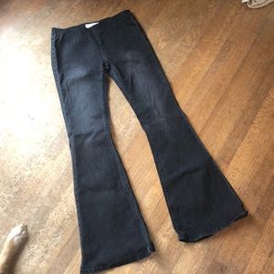 Black denim Flares